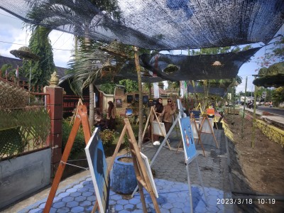 Pameran seni rupa SMAN 1 Lembar